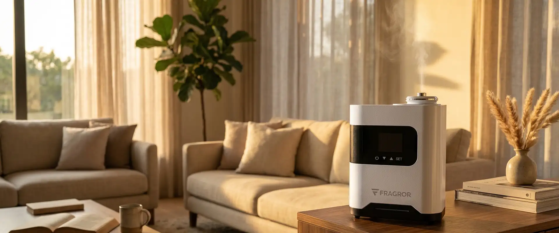Fragror smart fragrance diffusers in a modern interior