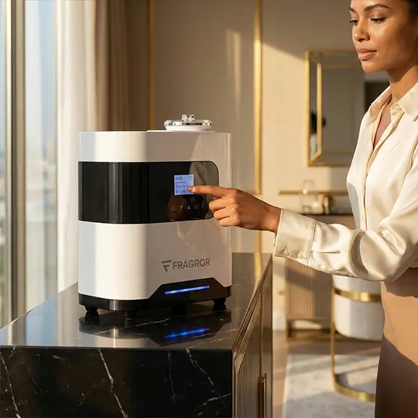 Fragror Apex nano-atomization diffuser angled view